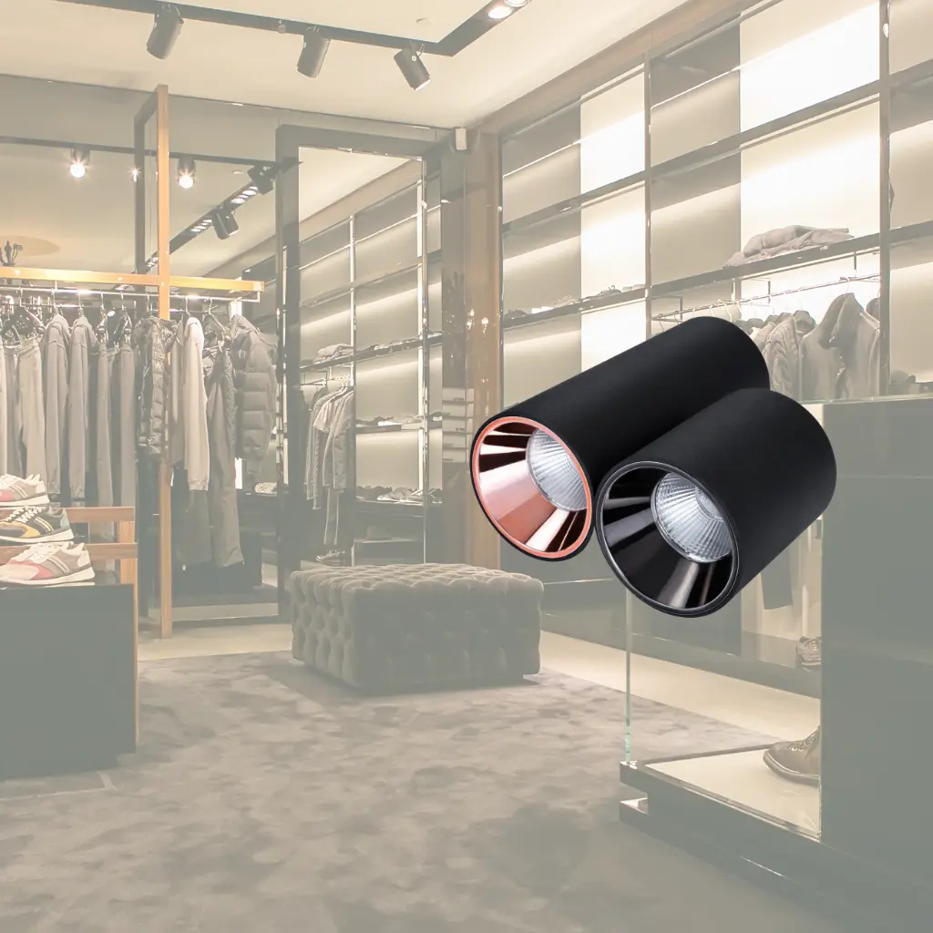 Cylinder Lights (7 W, Black)